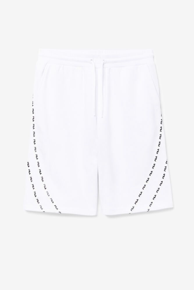 Fila Shorts Salvation Mens White - India RIQ-098162